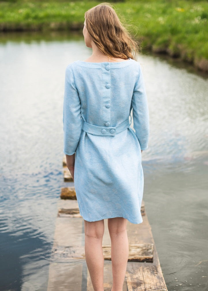 Eira Linen-Cotton Button Dress