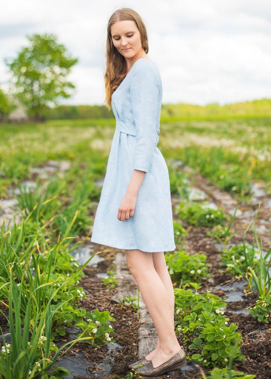 Eira Linen-Cotton Button Dress